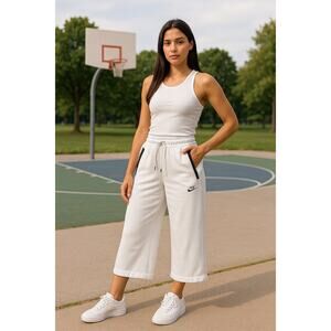Nike Women's White Cropped Pants